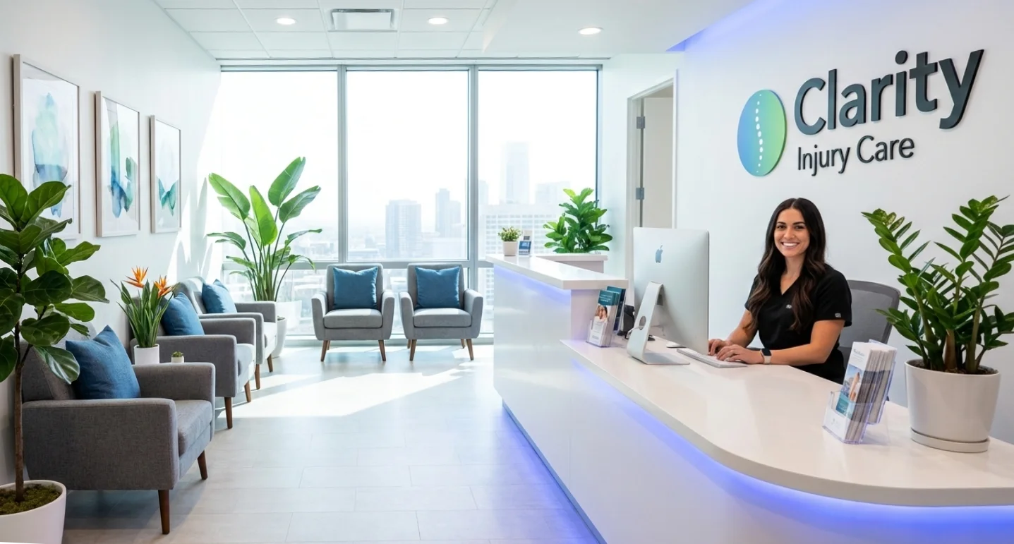 Modern chiropractic clinic in San Francisco for car crash injury treatment